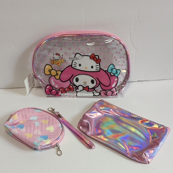 Sanrio Other - New My Melody 4 piece Makeup Bag set